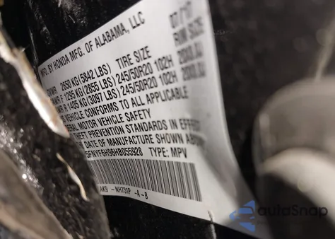 2017 Honda Pilot Touring from USA, damaged, VIN 5FNYF6H96HB055928